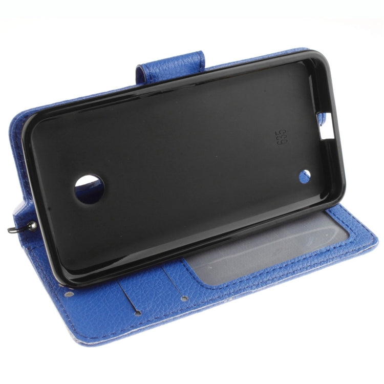 For Nokia Lumia 630 / 635 Litchi Texture Horizontal Flip Leather Case with Holder & Card Slots & Wallet & Photo Frame & Lanyard