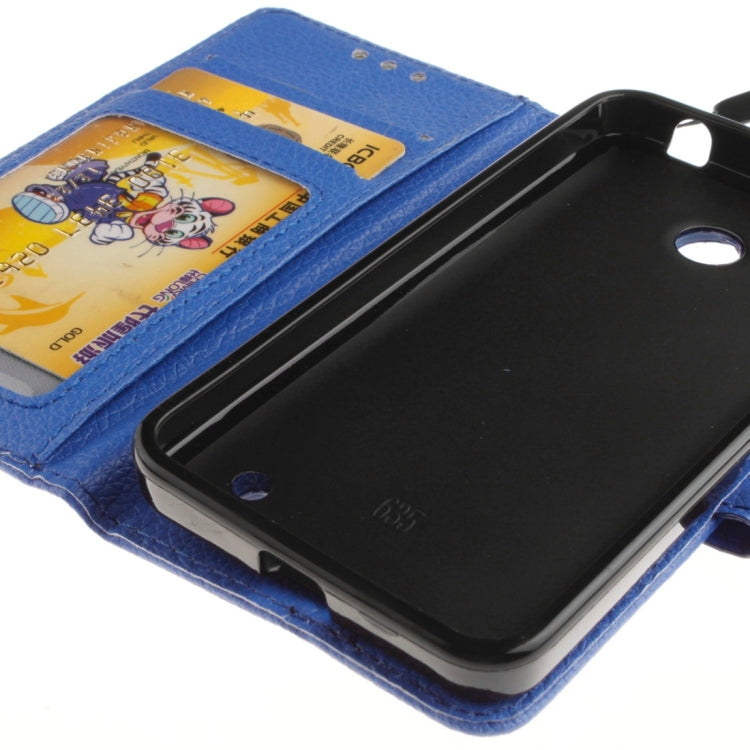 For Nokia Lumia 630 / 635 Litchi Texture Horizontal Flip Leather Case with Holder & Card Slots & Wallet & Photo Frame & Lanyard