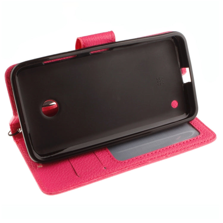 For Nokia Lumia 630 / 635 Litchi Texture Horizontal Flip Leather Case with Holder & Card Slots & Wallet & Photo Frame & Lanyard