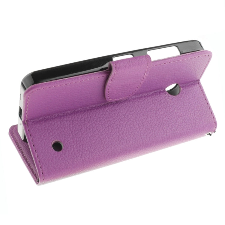 For Nokia Lumia 630 / 635 Litchi Texture Horizontal Flip Leather Case with Holder & Card Slots & Wallet & Photo Frame & Lanyard