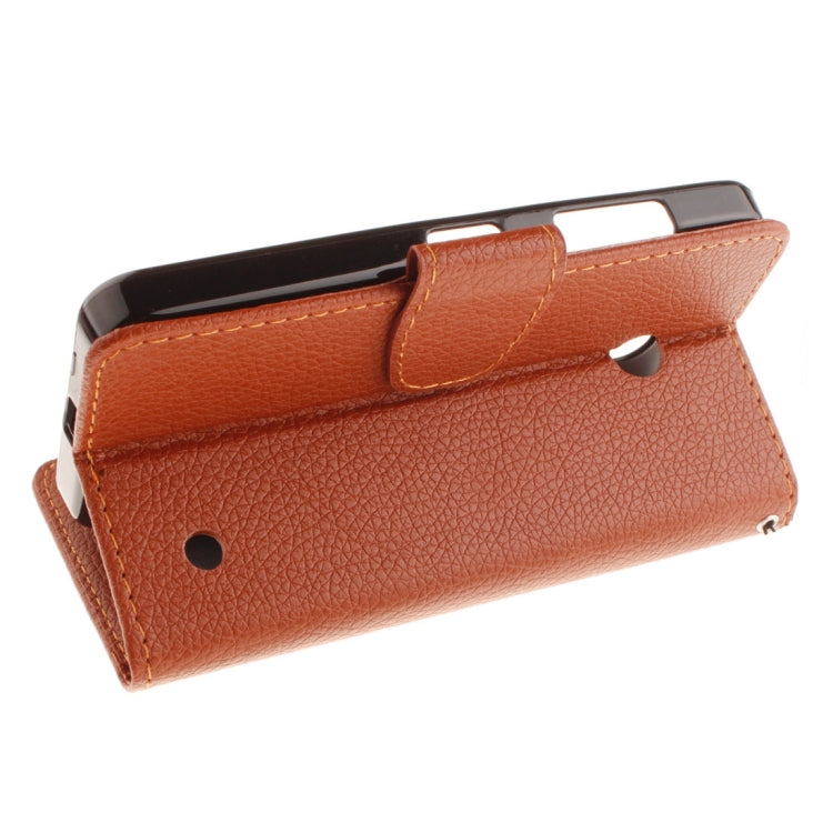 For Nokia Lumia 630 / 635 Litchi Texture Horizontal Flip Leather Case with Holder & Card Slots & Wallet & Photo Frame & Lanyard
