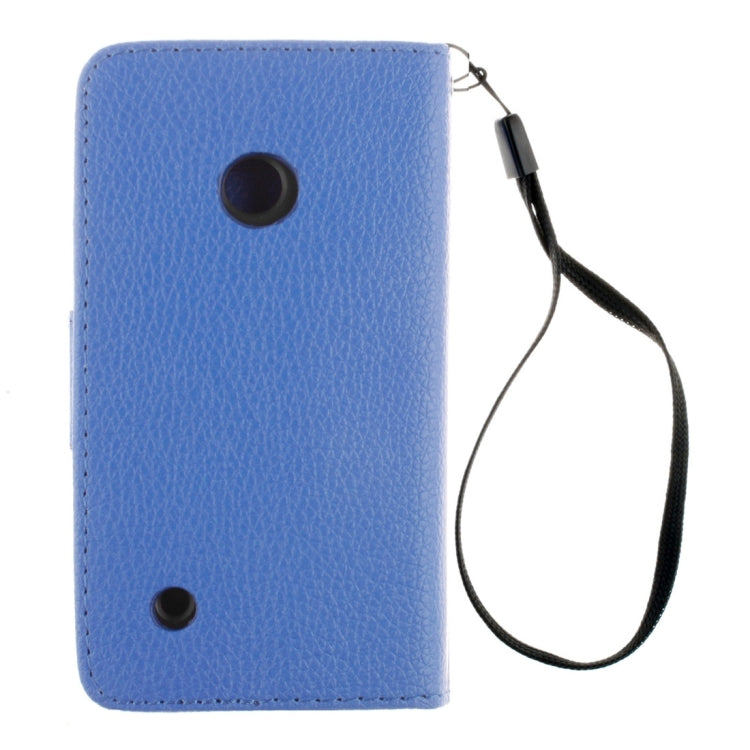 For Nokia Lumia 530 Litchi Texture Horizontal Flip Leather Case with Holder & Card Slots & Wallet & Photo Frame & Lanyard