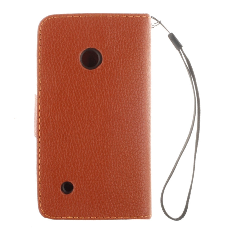 For Nokia Lumia 530 Litchi Texture Horizontal Flip Leather Case with Holder & Card Slots & Wallet & Photo Frame & Lanyard