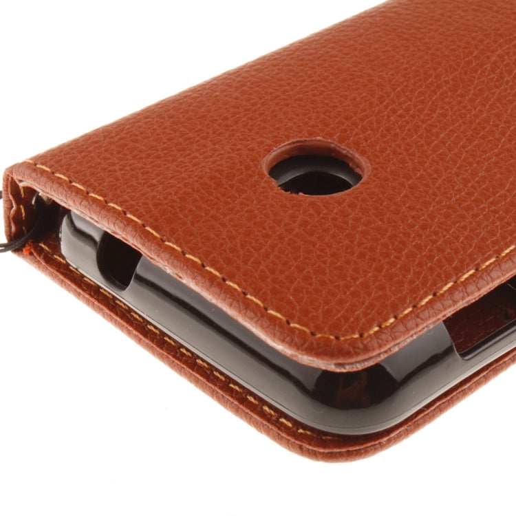 For Nokia Lumia 530 Litchi Texture Horizontal Flip Leather Case with Holder & Card Slots & Wallet & Photo Frame & Lanyard