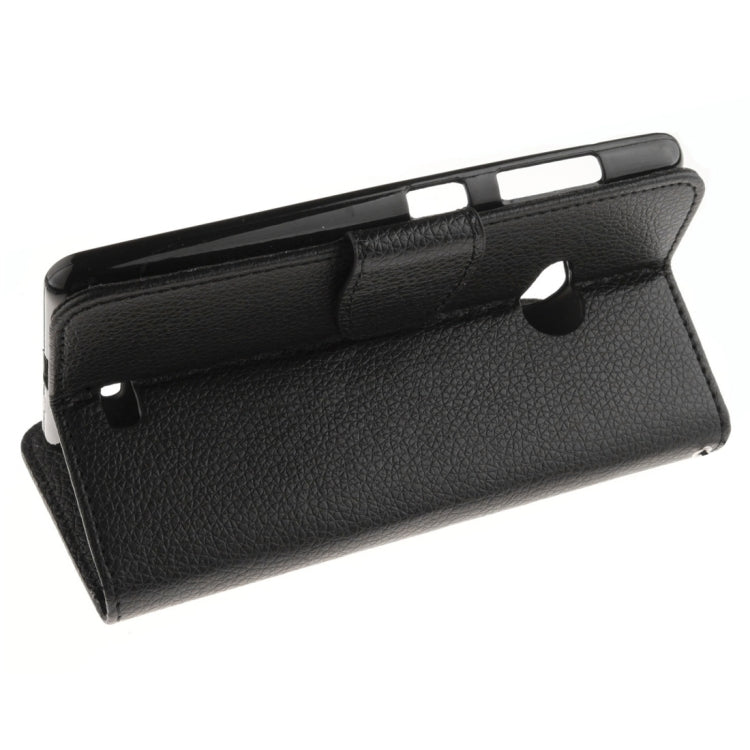 For Microsoft Lumia 535 Litchi Texture Horizontal Flip Leather Case with Holder & Card Slots & Wallet & Photo Frame & Lanyard