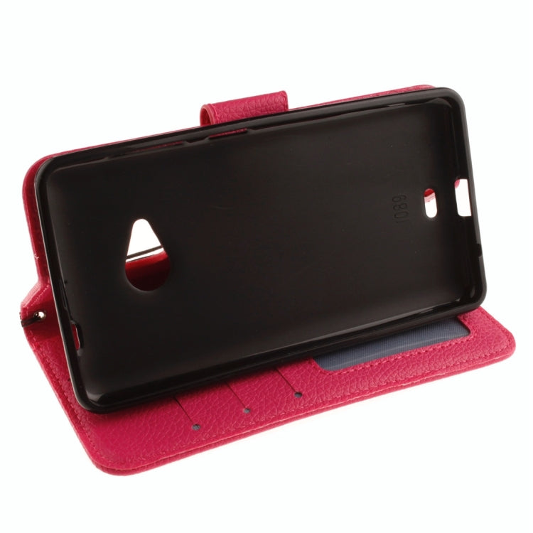 For Microsoft Lumia 535 Litchi Texture Horizontal Flip Leather Case with Holder & Card Slots & Wallet & Photo Frame & Lanyard