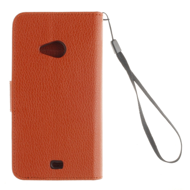 For Microsoft Lumia 535 Litchi Texture Horizontal Flip Leather Case with Holder & Card Slots & Wallet & Photo Frame & Lanyard