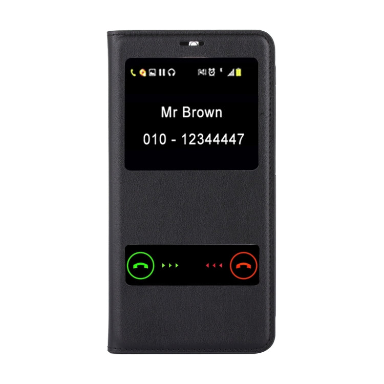 For Huawei  Mate 9 Horizontal Flip Leather Case with Caller ID Display & Sleep / Wake-up Function