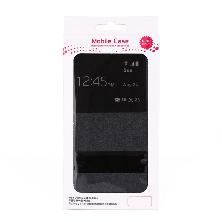 For Huawei  Mate 9 Horizontal Flip Leather Case with Caller ID Display & Sleep / Wake-up Function