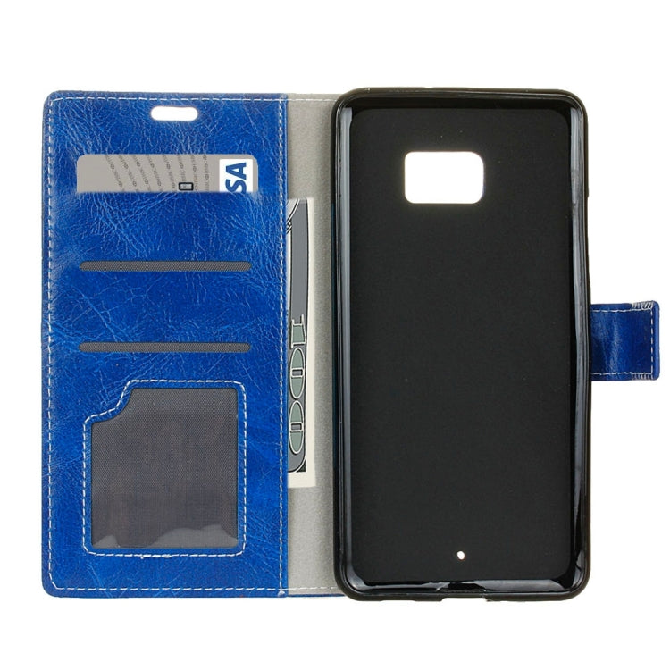 For HTC U Ultra Retro Crazy Horse Texture Horizontal Flip Leather Case with Holder & Card Slots & Wallet & Photo Frame