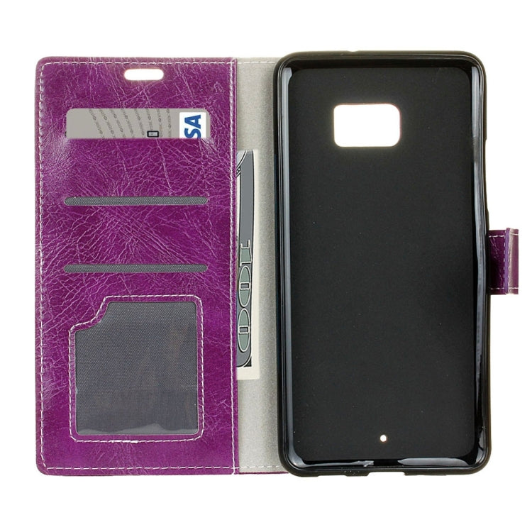 For HTC U Ultra Retro Crazy Horse Texture Horizontal Flip Leather Case with Holder & Card Slots & Wallet & Photo Frame