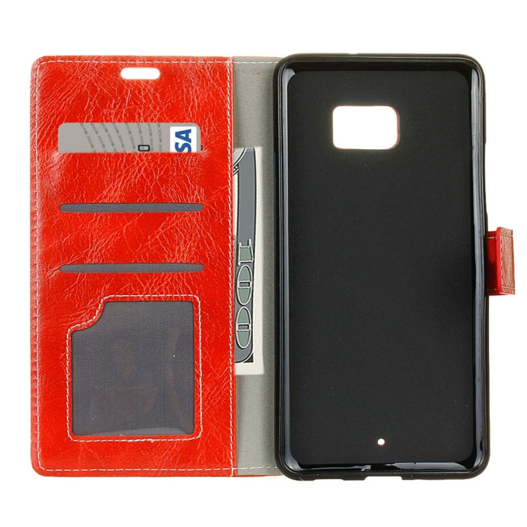 For HTC U Ultra Retro Crazy Horse Texture Horizontal Flip Leather Case with Holder & Card Slots & Wallet & Photo Frame