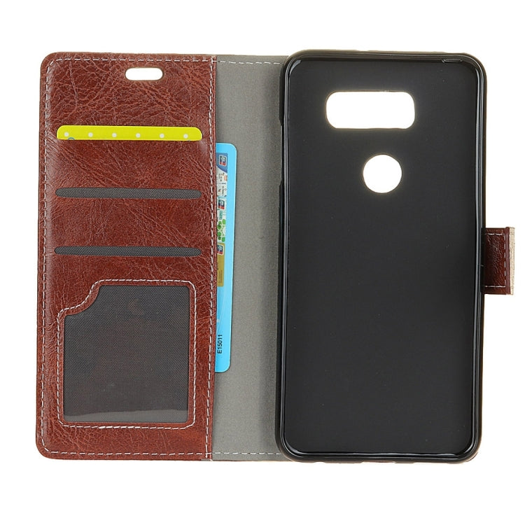 For LG V30 / V30+ / V35 Retro Crazy Horse Texture Horizontal Flip Leather Case with Holder & Card Slots & Wallet & Photo Frame
