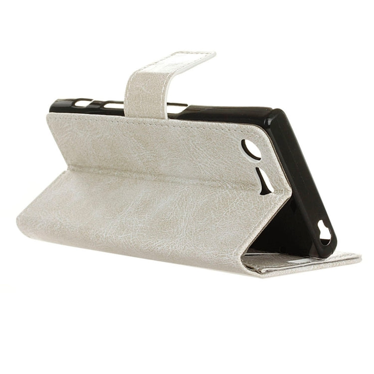 For Sony Xperia XZ1 Compact Retro Crazy Horse Texture Horizontal Flip Leather Case with Holder & Card Slots & Wallet & Photo Frame