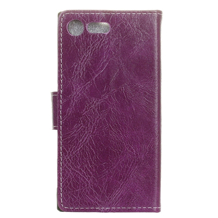 For Sony Xperia XZ1 Retro Crazy Horse Texture Horizontal Flip Leather Case with Holder & Card Slots & Wallet & Photo Frame