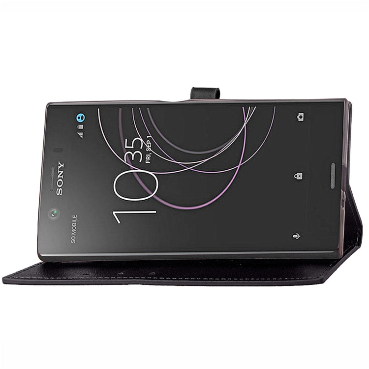 For Sony Xperia XZ1 Compact  Business Style Leather Case with Holder & Card Slots & Wallet