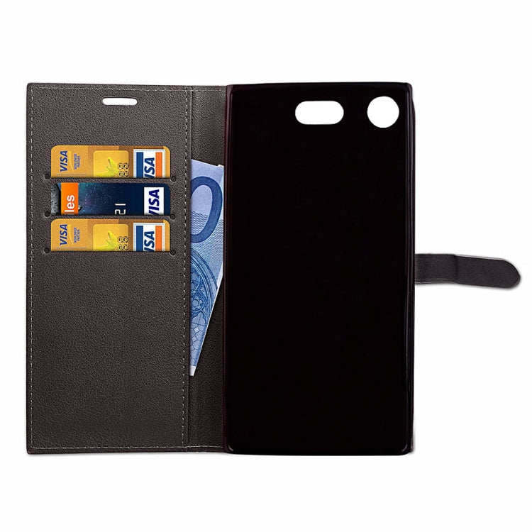 For Sony Xperia XZ1 Compact  Business Style Leather Case with Holder & Card Slots & Wallet
