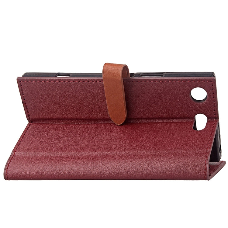 For Sony Xperia XZ1 Compact  Business Style Leather Case with Holder & Card Slots & Wallet