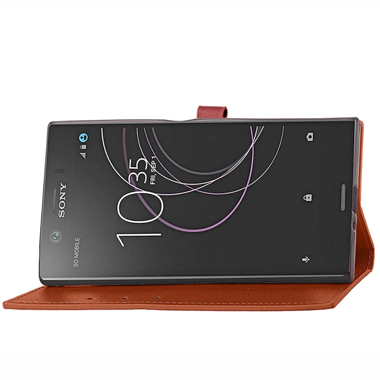 For Sony Xperia XZ1 Compact  Business Style Leather Case with Holder & Card Slots & Wallet