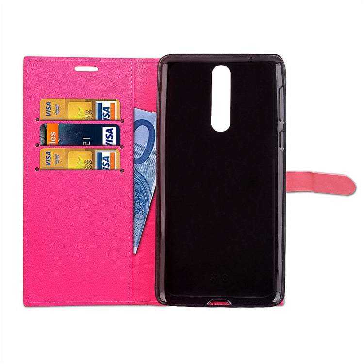 For Nokia 8 Business Style Leather Case with Holder & Card Slots & Wallet