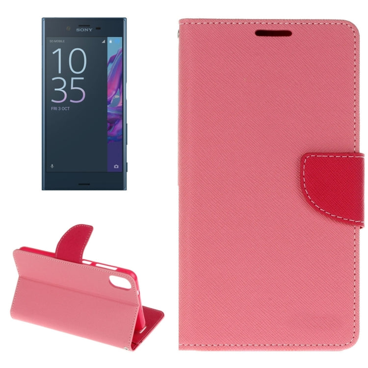 For Sony Xperia XZ Cross Texture Leather Case with Card Slots & Holder & Wallet