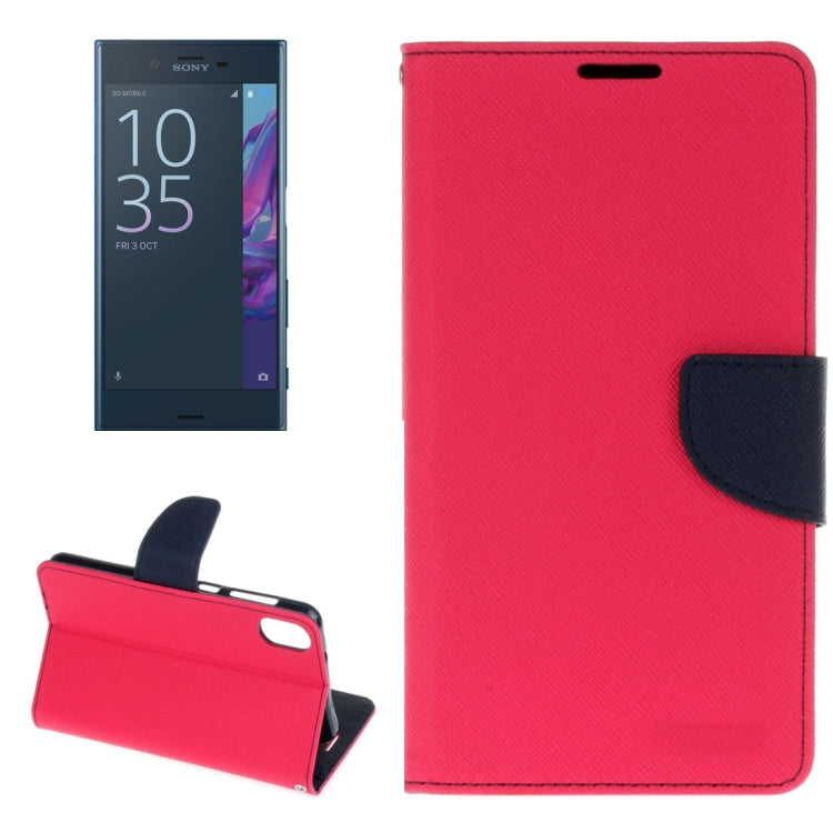 For Sony Xperia XZ Cross Texture Leather Case with Card Slots & Holder & Wallet