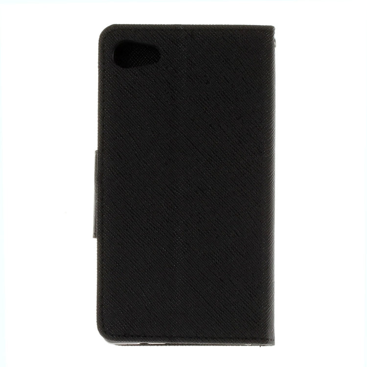 For Sony Xperia X Compact Cross Texture Leather Case with Card Slots & Holder & Wallet