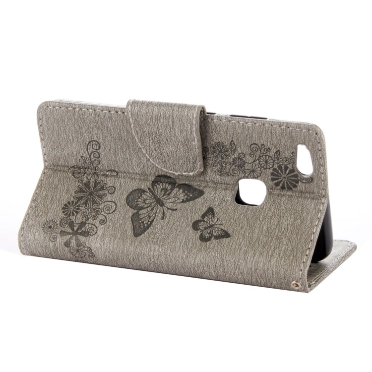 For Huawei  P10 Lite Butterflies Embossing Horizontal Flip Leather Case with Holder & Card Slots & Wallet & Lanyard