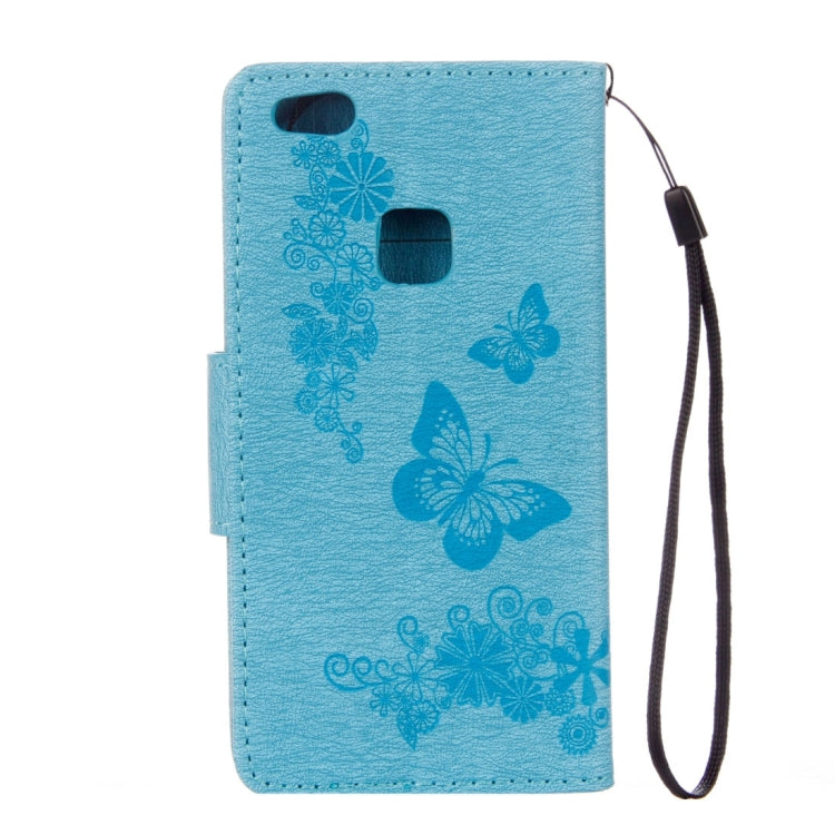 For Huawei  P10 Lite Butterflies Embossing Horizontal Flip Leather Case with Holder & Card Slots & Wallet & Lanyard
