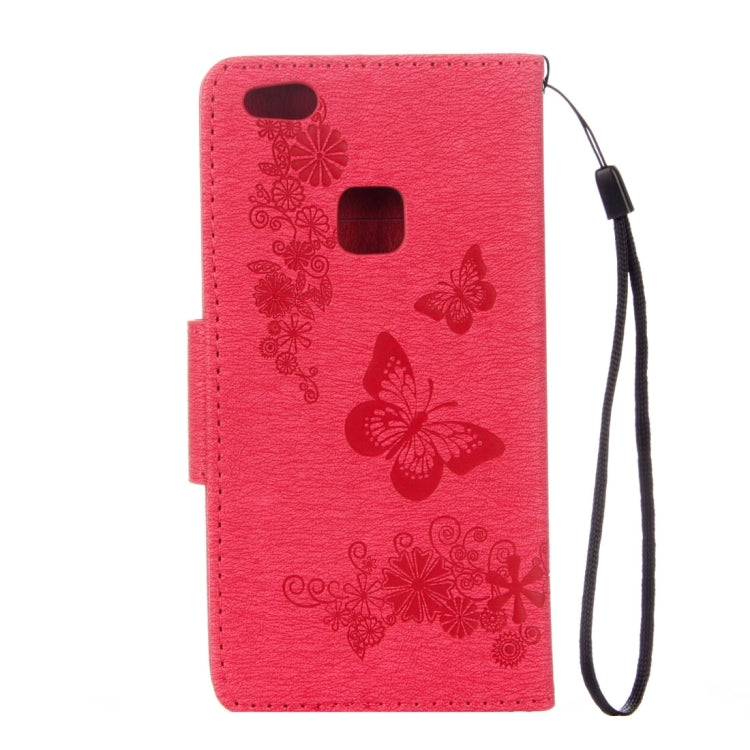 For Huawei  P10 Lite Butterflies Embossing Horizontal Flip Leather Case with Holder & Card Slots & Wallet & Lanyard