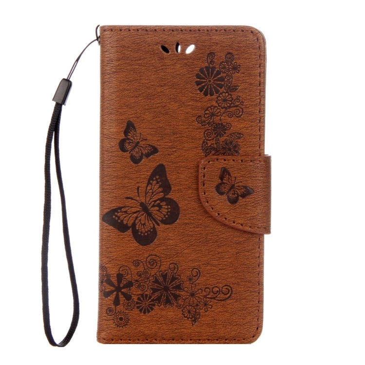 For Huawei  P10 Lite Butterflies Embossing Horizontal Flip Leather Case with Holder & Card Slots & Wallet & Lanyard