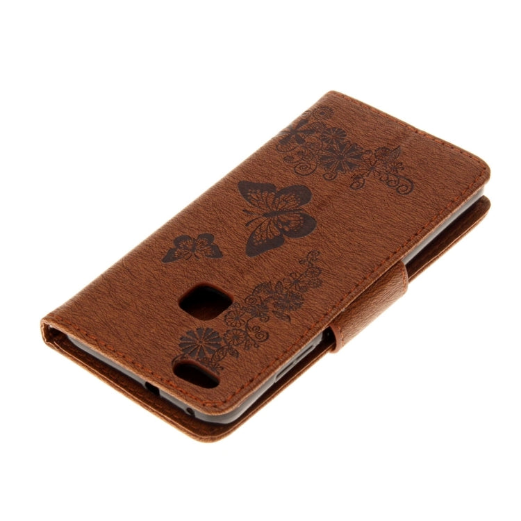 For Huawei  P10 Lite Butterflies Embossing Horizontal Flip Leather Case with Holder & Card Slots & Wallet & Lanyard