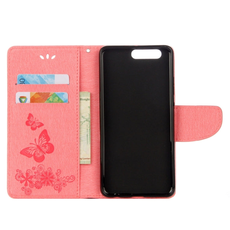For Huawei  P10 Plus Butterflies Embossing Horizontal Flip Leather Case with Holder & Card Slots & Wallet & Lanyard