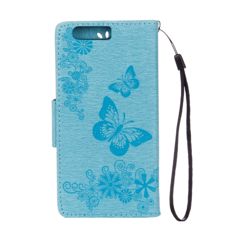 For Huawei  P10 Plus Butterflies Embossing Horizontal Flip Leather Case with Holder & Card Slots & Wallet & Lanyard