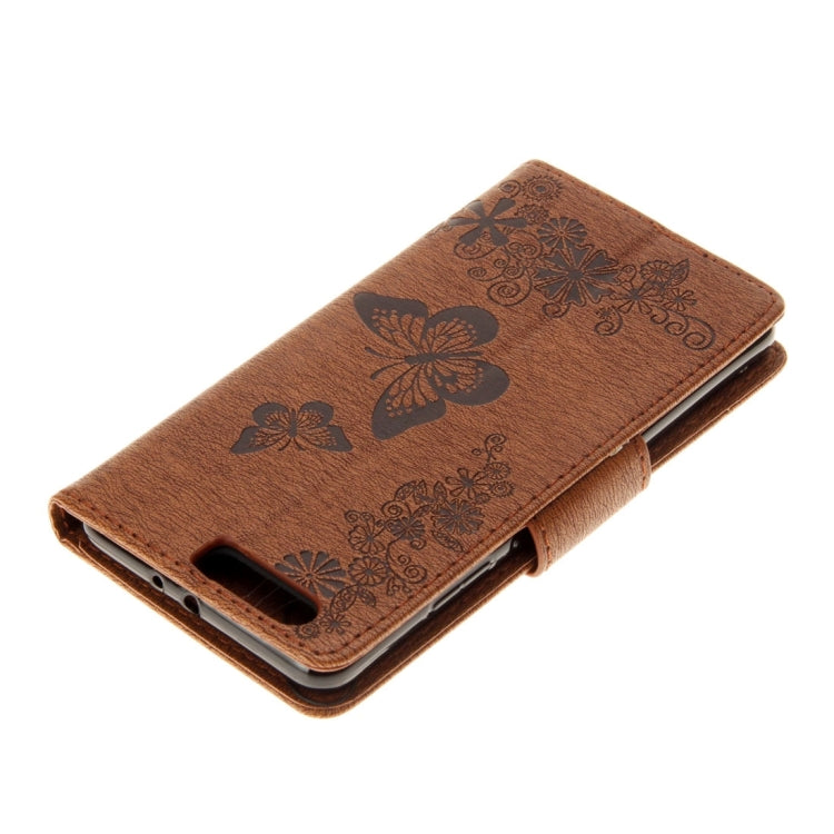 For Huawei  P10 Plus Butterflies Embossing Horizontal Flip Leather Case with Holder & Card Slots & Wallet & Lanyard
