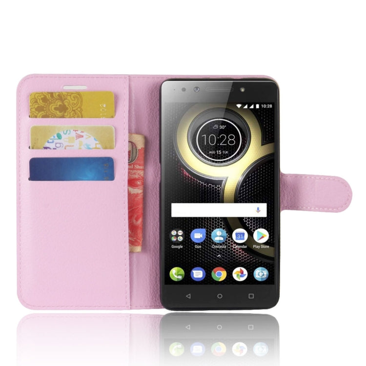 For Lenovo  K8 Litchi Texture PU +TPU Horizontal Flip Leather Case With Holder & Card Slots & Wallet