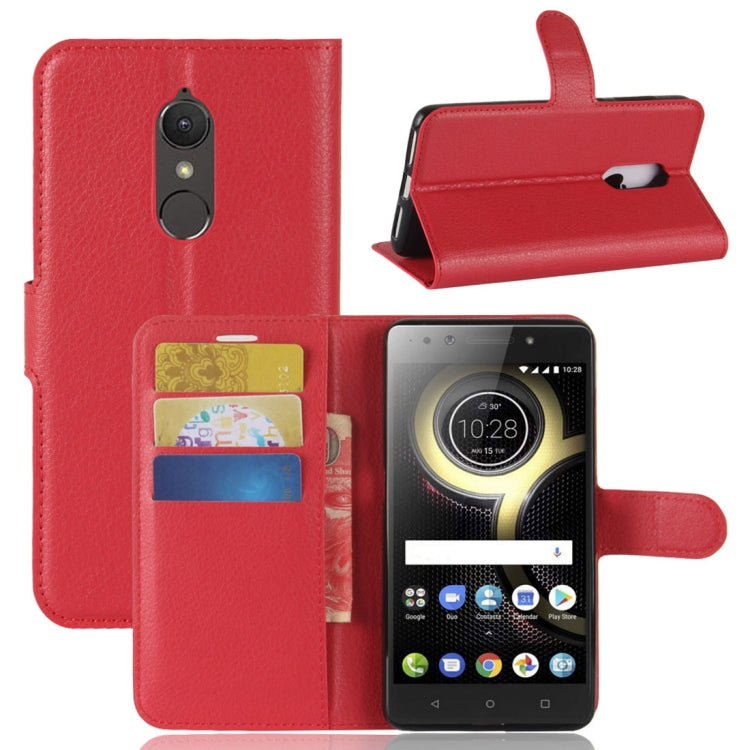 For Lenovo  K8 Litchi Texture PU +TPU Horizontal Flip Leather Case With Holder & Card Slots & Wallet