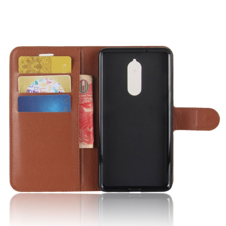 For Lenovo  K8 Litchi Texture PU +TPU Horizontal Flip Leather Case With Holder & Card Slots & Wallet
