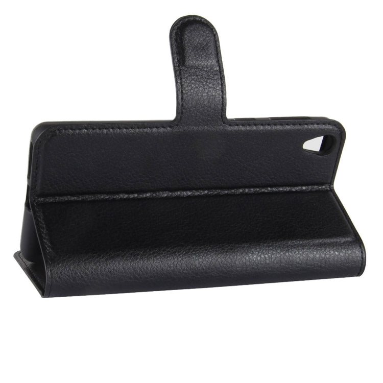 For Sony Xperia XA1 Plus Litchi Texture PU +TPU Horizontal Flip Leather Case With Holder & Card Slots & Wallet