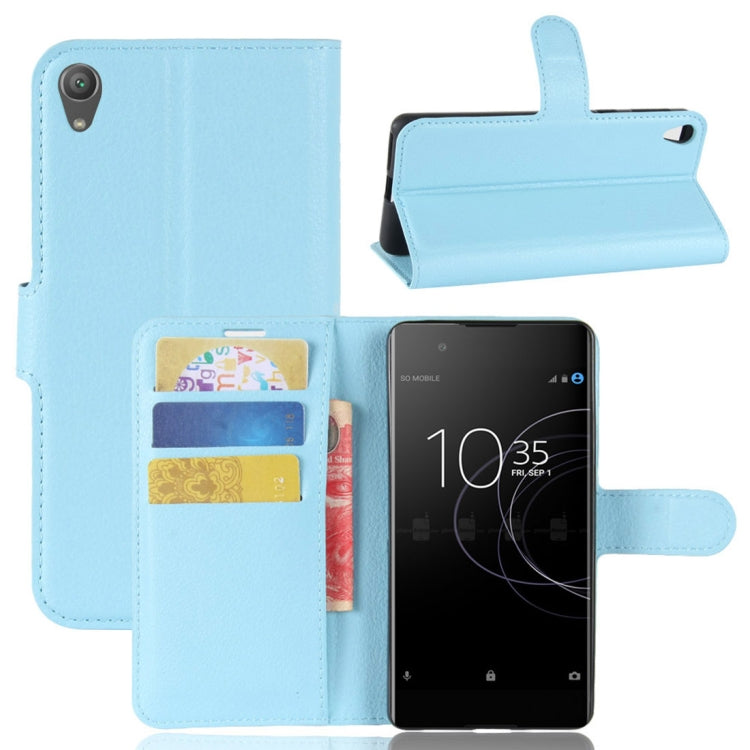 For Sony Xperia XA1 Plus Litchi Texture PU +TPU Horizontal Flip Leather Case With Holder & Card Slots & Wallet