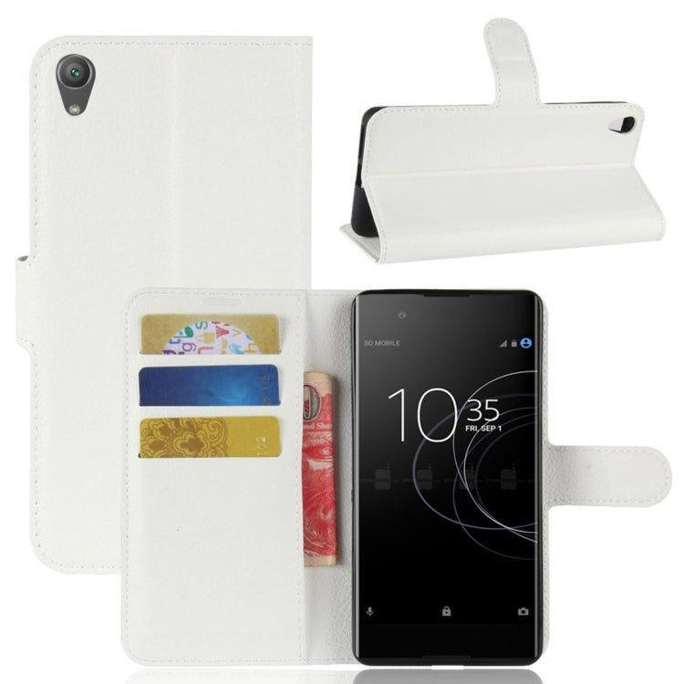 For Sony Xperia XA1 Plus Litchi Texture PU +TPU Horizontal Flip Leather Case With Holder & Card Slots & Wallet