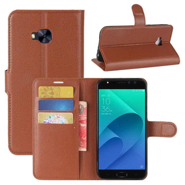 For Asus ZenFone 4 Selfie Pro (ZD552KL) Litchi Texture Horizontal Flip Leather Case with Holder & Card Slots & Wallet