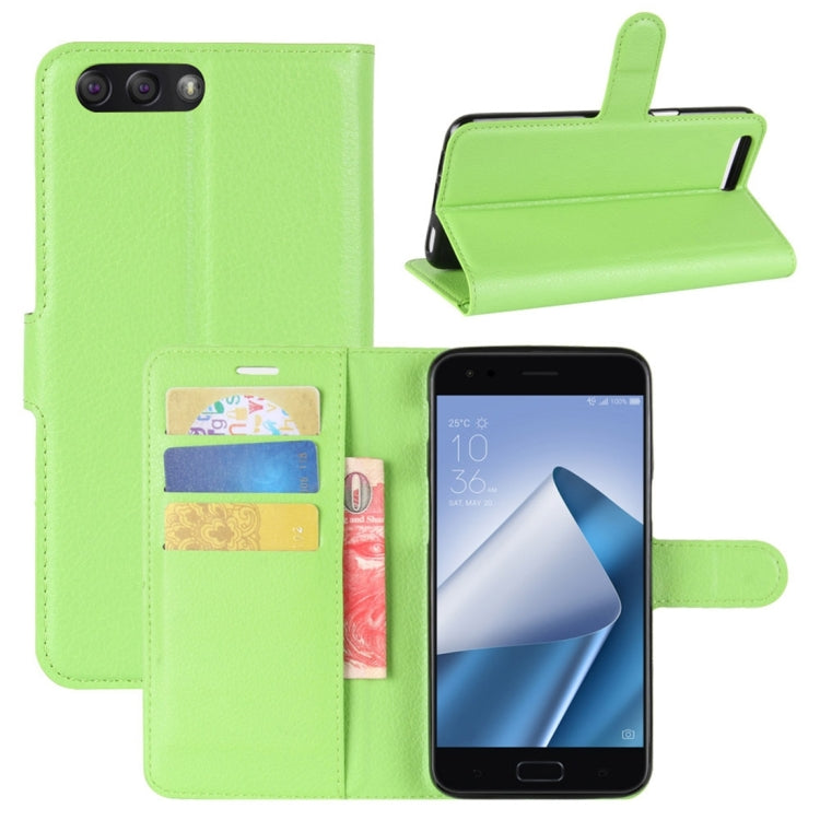 For Asus ZenFone 4 ZE554KL Litchi Texture Horizontal Flip Leather Case with Holder & Card Slots & Wallet