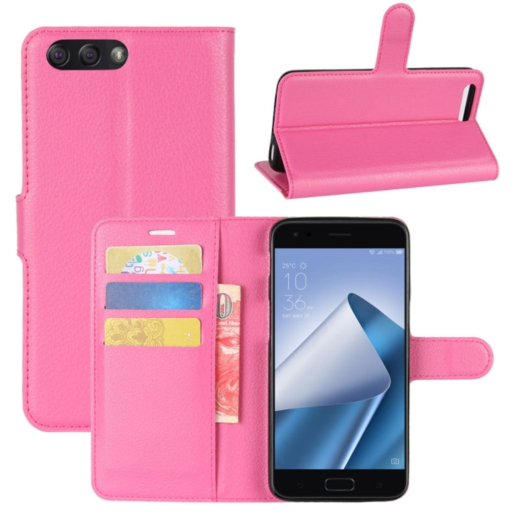For Asus ZenFone 4 ZE554KL Litchi Texture Horizontal Flip Leather Case with Holder & Card Slots & Wallet