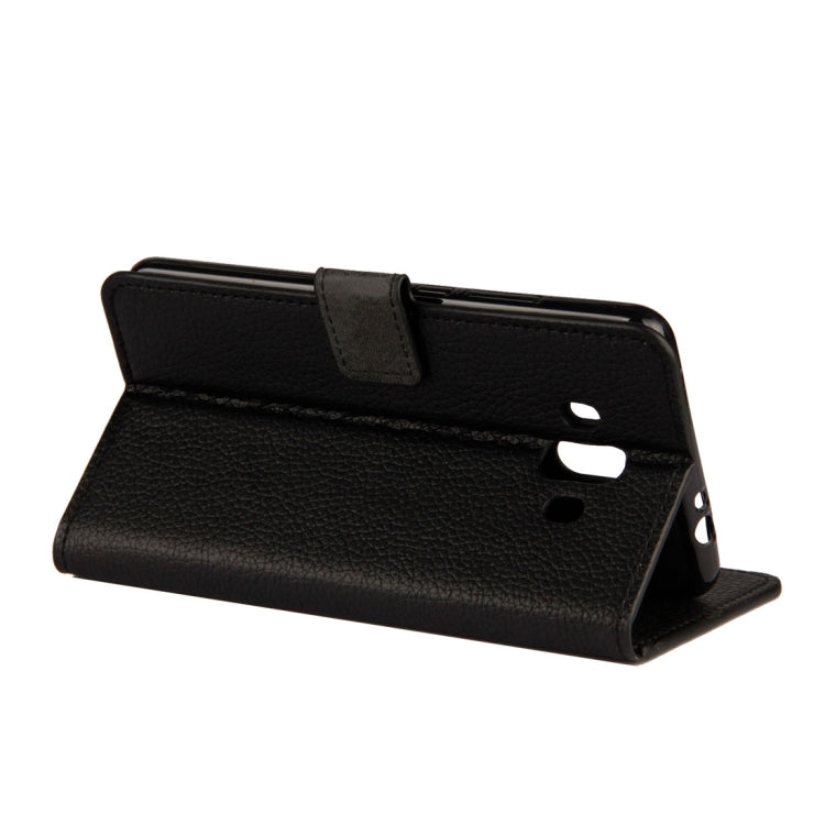 For Huawei Mate 10 Litchi Texture Horizontal Flip Leather Case with Holder & Card Slots & Wallet (Black)