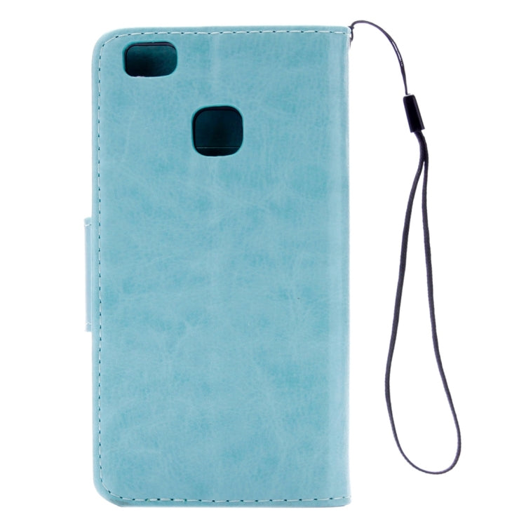 For Huawei  P9 Lite Butterflies Embossing Horizontal Flip Leather Case with Holder & Card Slots & Wallet & Lanyard