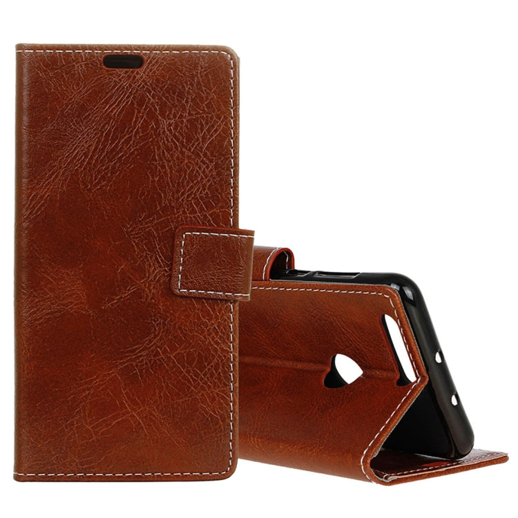 For OnePlus 5T Retro Crazy Horse Texture Horizontal Flip Leather Case with Holder & Card Slots & Wallet & Photo Frame