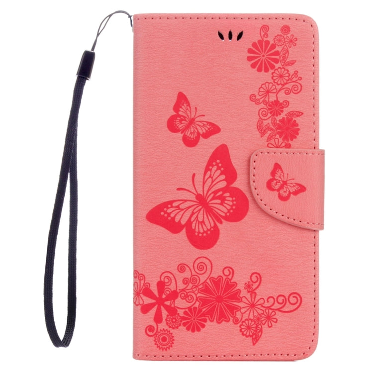 For LG Stylo 2 / LS775 Butterflies Embossing Horizontal Flip Leather Case with Holder & Card Slots & Wallet & Lanyard