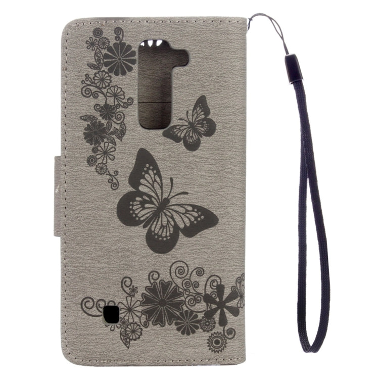 For LG Stylo 2 / LS775 Butterflies Embossing Horizontal Flip Leather Case with Holder & Card Slots & Wallet & Lanyard