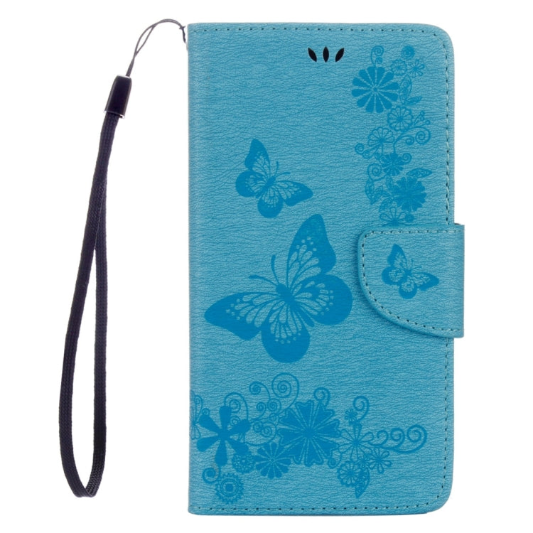 For LG Stylo 2 / LS775 Butterflies Embossing Horizontal Flip Leather Case with Holder & Card Slots & Wallet & Lanyard